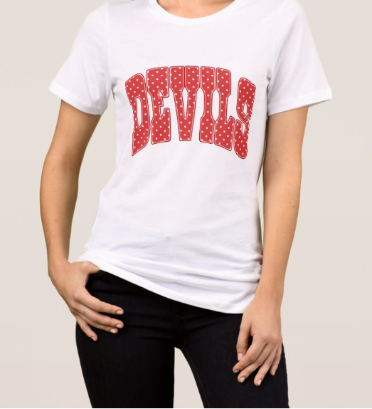 Red Devils Polka Dot Women's Tee