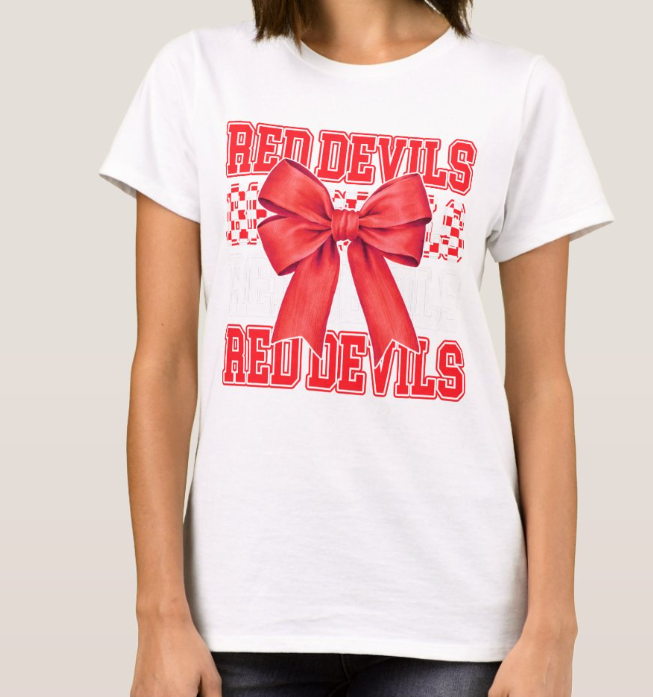 Red Devils Spirit Bow Women’s Tee